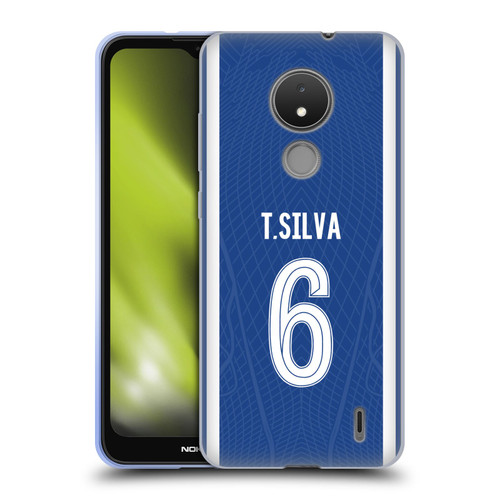 Chelsea Football Club 2023/24 Players Home Kit Thiago Silva Soft Gel Case for Nokia C21