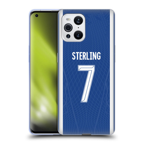 Chelsea Football Club 2023/24 Players Home Kit Raheem Sterling Soft Gel Case for OPPO Find X3 / Pro