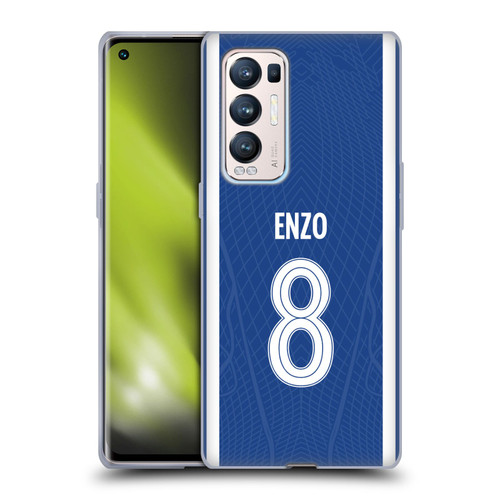 Chelsea Football Club 2023/24 Players Home Kit Enzo Fernández Soft Gel Case for OPPO Find X3 Neo / Reno5 Pro+ 5G