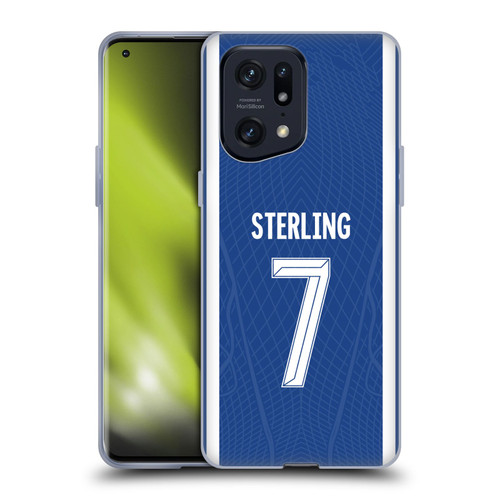 Chelsea Football Club 2023/24 Players Home Kit Raheem Sterling Soft Gel Case for OPPO Find X5 Pro