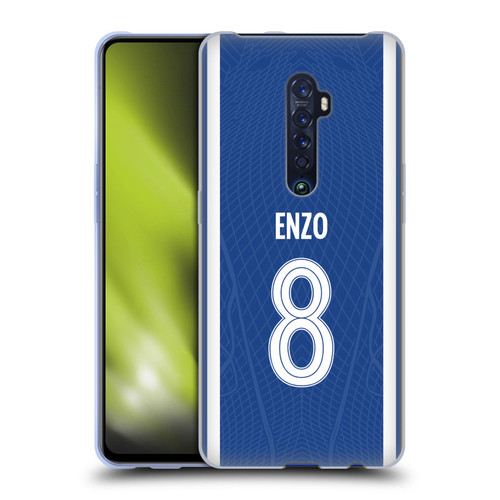 Chelsea Football Club 2023/24 Players Home Kit Enzo Fernández Soft Gel Case for OPPO Reno 2