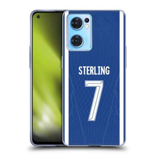 Chelsea Football Club 2023/24 Players Home Kit Raheem Sterling Soft Gel Case for OPPO Reno7 5G / Find X5 Lite