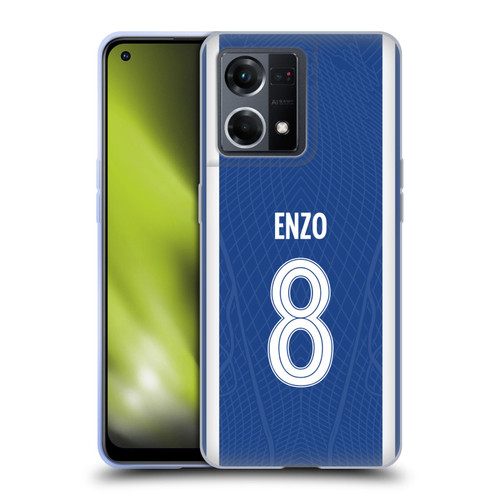 Chelsea Football Club 2023/24 Players Home Kit Enzo Fernández Soft Gel Case for OPPO Reno8 4G
