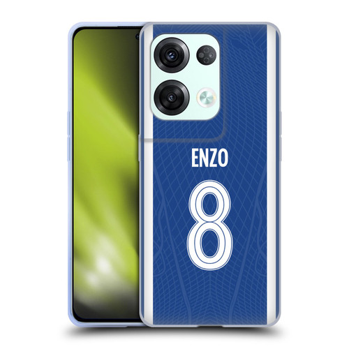 Chelsea Football Club 2023/24 Players Home Kit Enzo Fernández Soft Gel Case for OPPO Reno8 Pro