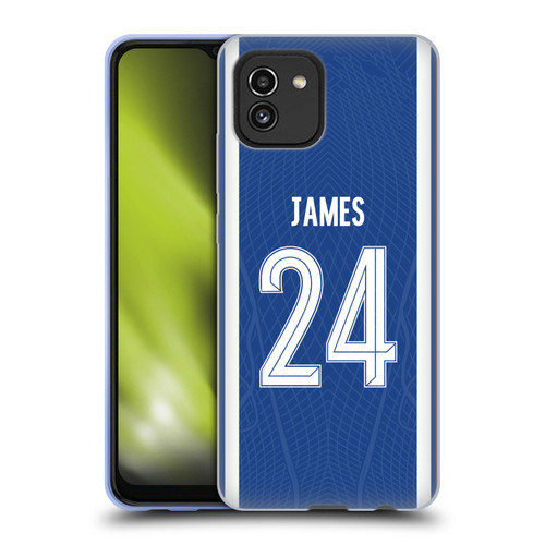 Chelsea Football Club 2023/24 Players Home Kit Reece James Soft Gel Case for Samsung Galaxy A03 (2021)