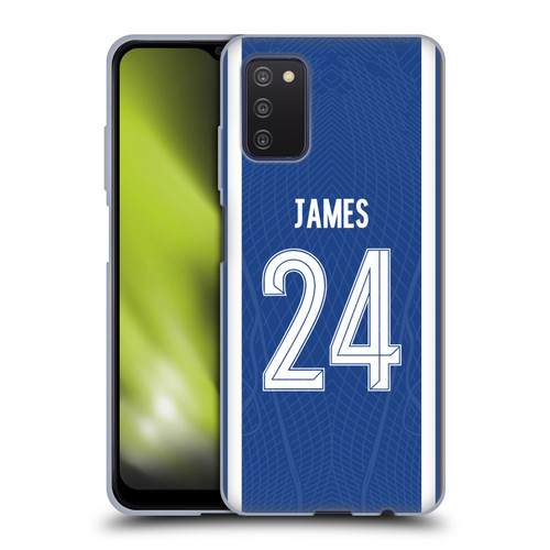 Chelsea Football Club 2023/24 Players Home Kit Reece James Soft Gel Case for Samsung Galaxy A03s (2021)