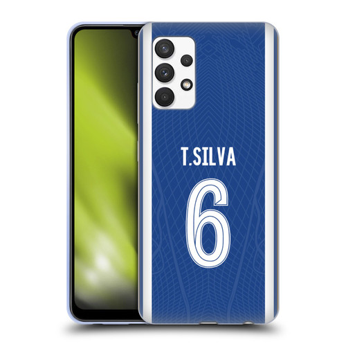 Chelsea Football Club 2023/24 Players Home Kit Thiago Silva Soft Gel Case for Samsung Galaxy A32 (2021)