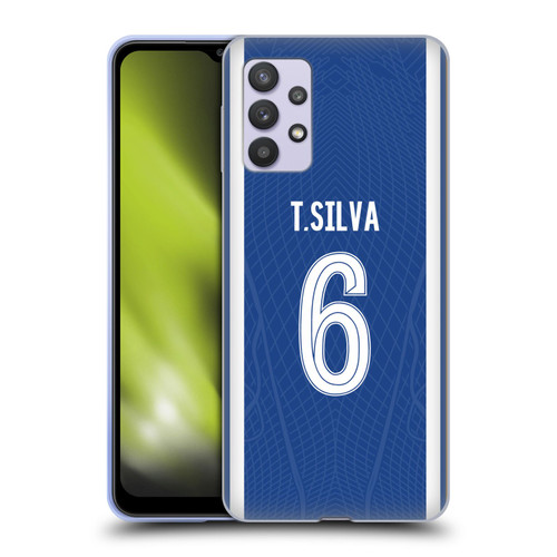 Chelsea Football Club 2023/24 Players Home Kit Thiago Silva Soft Gel Case for Samsung Galaxy A32 5G / M32 5G (2021)