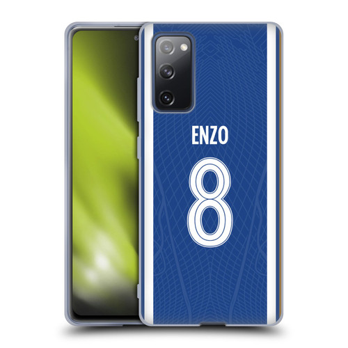 Chelsea Football Club 2023/24 Players Home Kit Enzo Fernández Soft Gel Case for Samsung Galaxy S20 FE / 5G