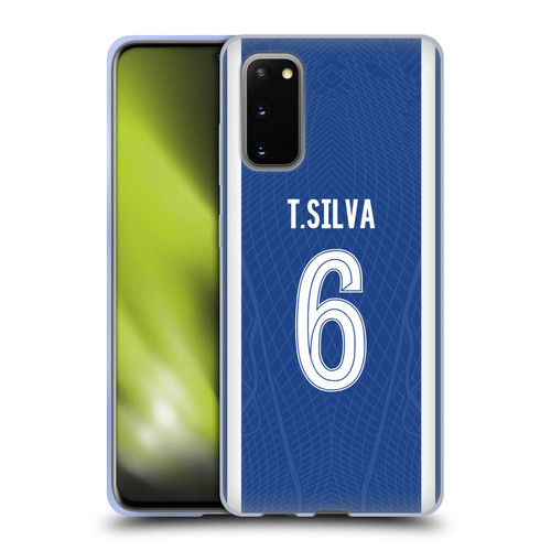 Chelsea Football Club 2023/24 Players Home Kit Thiago Silva Soft Gel Case for Samsung Galaxy S20 / S20 5G