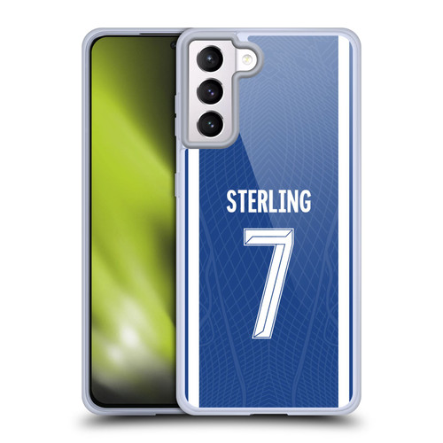 Chelsea Football Club 2023/24 Players Home Kit Raheem Sterling Soft Gel Case for Samsung Galaxy S21+ 5G