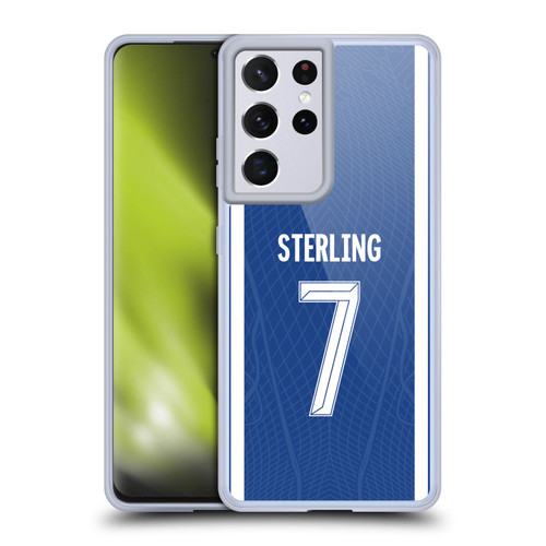 Chelsea Football Club 2023/24 Players Home Kit Raheem Sterling Soft Gel Case for Samsung Galaxy S21 Ultra 5G