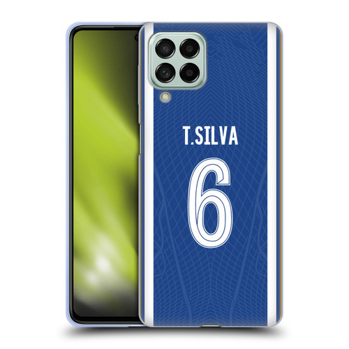 Chelsea Football Club 2023/24 Players Home Kit Thiago Silva Soft Gel Case for Samsung Galaxy M53 (2022)