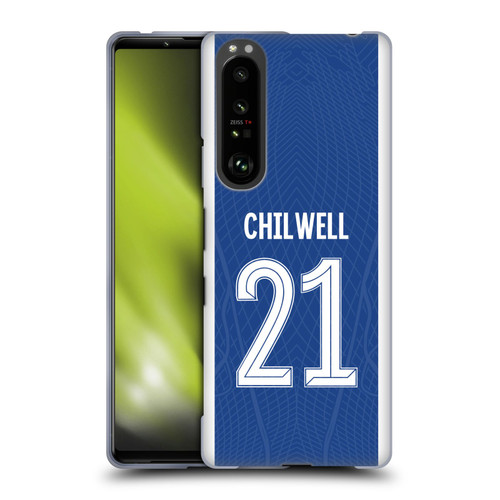 Chelsea Football Club 2023/24 Players Home Kit Ben Chilwell Soft Gel Case for Sony Xperia 1 III
