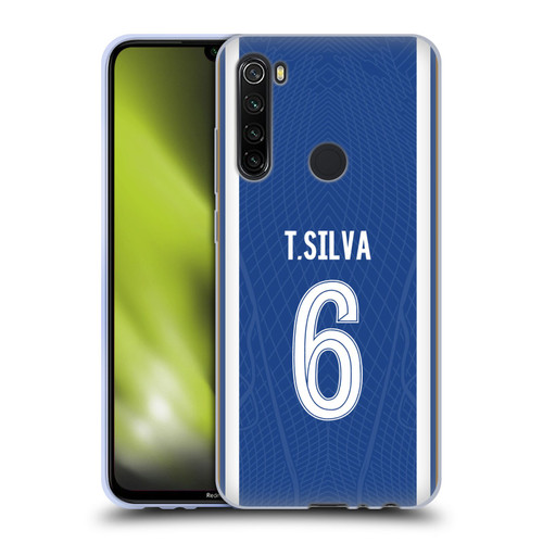 Chelsea Football Club 2023/24 Players Home Kit Thiago Silva Soft Gel Case for Xiaomi Redmi Note 8T