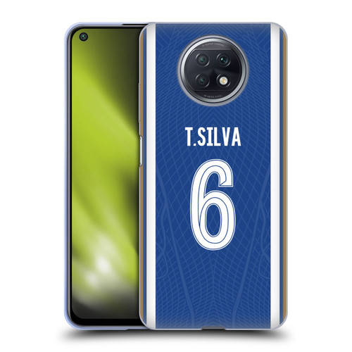 Chelsea Football Club 2023/24 Players Home Kit Thiago Silva Soft Gel Case for Xiaomi Redmi Note 9T 5G