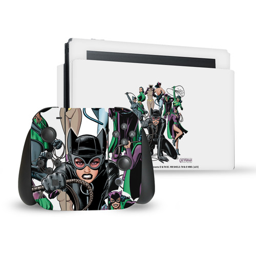 Batman DC Comics Logos And Comic Book Catwoman Vinyl Sticker Skin Decal Cover for Nintendo Switch Bundle