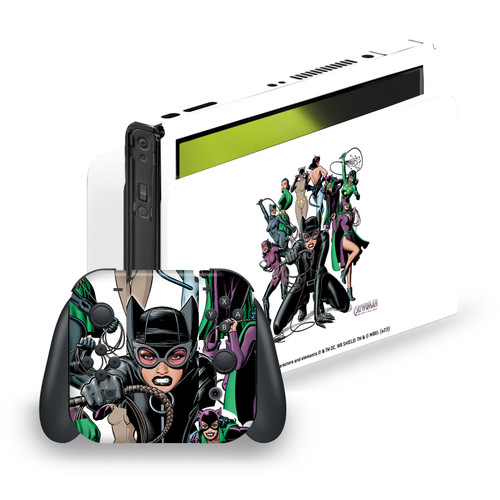 Batman DC Comics Logos And Comic Book Catwoman Vinyl Sticker Skin Decal Cover for Nintendo Switch OLED Bundle