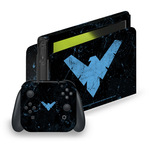 Batman DC Comics Logos And Comic Book Nightwing Vinyl Sticker Skin Decal Cover for Nintendo Switch OLED Bundle