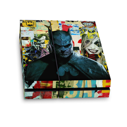 Batman DC Comics Logos And Comic Book Torn Collage Vinyl Sticker Skin Decal Cover for Sony PS4 Console
