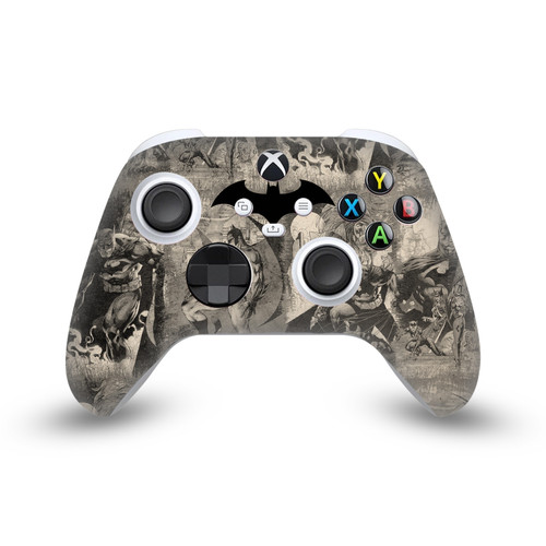 Batman DC Comics Logos And Comic Book Collage Distressed Vinyl Sticker Skin Decal Cover for Microsoft Xbox Series X / Series S Controller