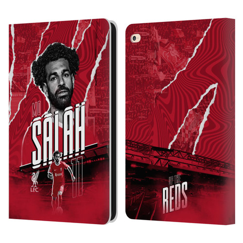 Liverpool Football Club 2023/24 First Team Mohamed Salah Leather Book Wallet Case Cover For Apple iPad Air 2 (2014)