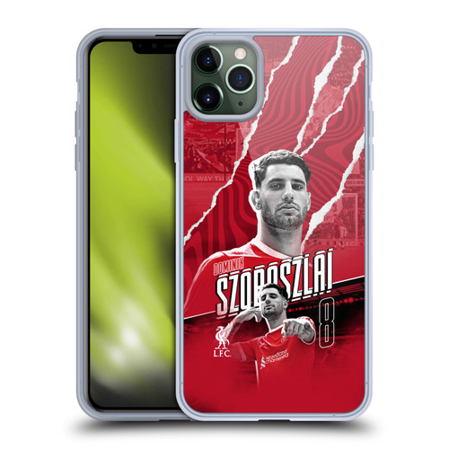 Liverpool Football Club 2023/24 First Team Dominik Szoboszlai Soft Gel Case for Apple iPhone 11 Pro Max