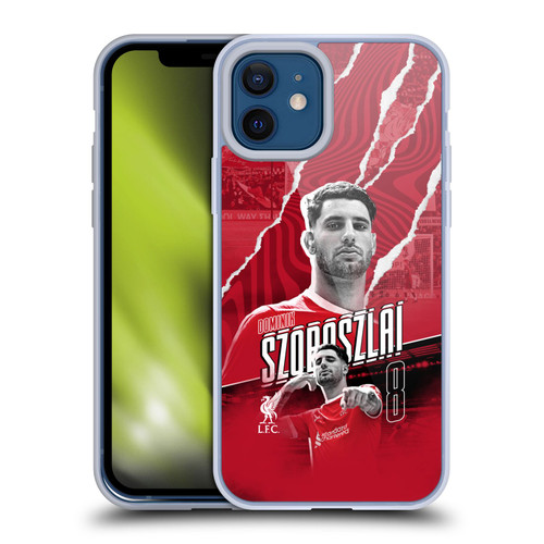 Liverpool Football Club 2023/24 First Team Dominik Szoboszlai Soft Gel Case for Apple iPhone 12 / iPhone 12 Pro