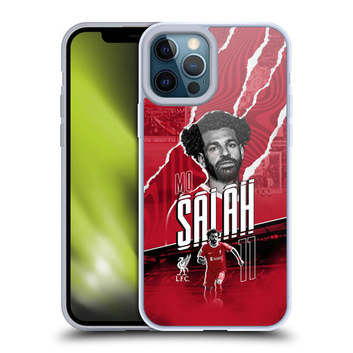 Liverpool Football Club 2023/24 First Team Mohamed Salah Soft Gel Case for Apple iPhone 12 Pro Max