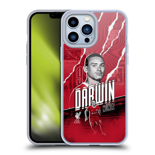 Liverpool Football Club 2023/24 First Team Darwin Núñez Soft Gel Case for Apple iPhone 13 Pro Max