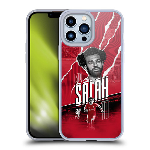 Liverpool Football Club 2023/24 First Team Mohamed Salah Soft Gel Case for Apple iPhone 13 Pro Max