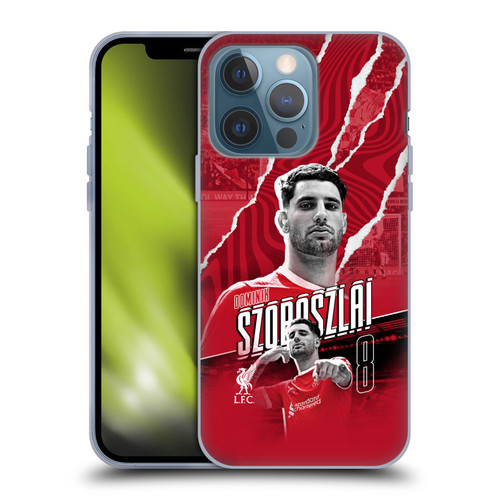 Liverpool Football Club 2023/24 First Team Dominik Szoboszlai Soft Gel Case for Apple iPhone 13 Pro