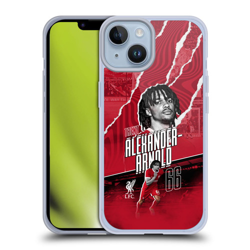 Liverpool Football Club 2023/24 First Team Trent Alexander-Arnold Soft Gel Case for Apple iPhone 14