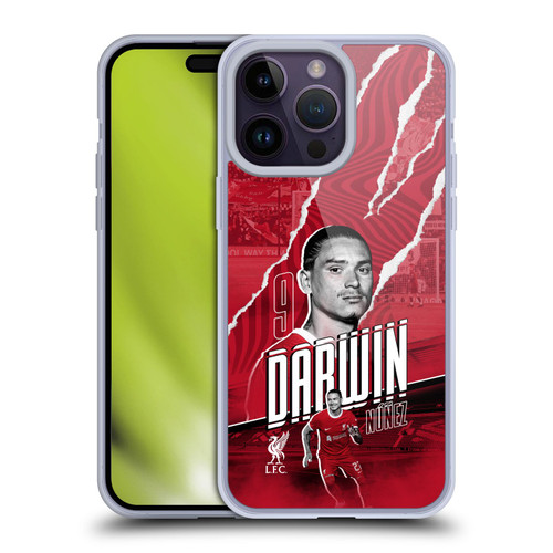 Liverpool Football Club 2023/24 First Team Darwin Núñez Soft Gel Case for Apple iPhone 14 Pro Max