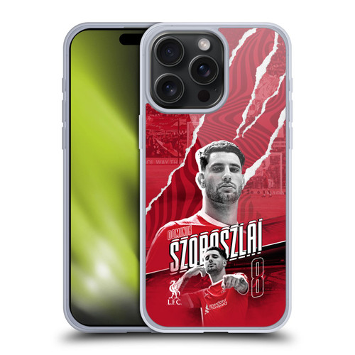 Liverpool Football Club 2023/24 First Team Dominik Szoboszlai Soft Gel Case for Apple iPhone 15 Pro Max