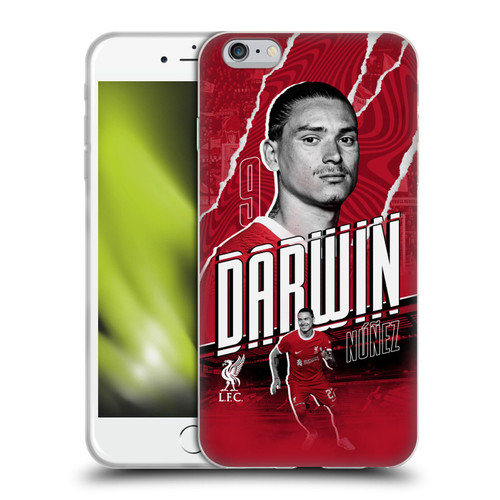 Liverpool Football Club 2023/24 First Team Darwin Núñez Soft Gel Case for Apple iPhone 6 Plus / iPhone 6s Plus