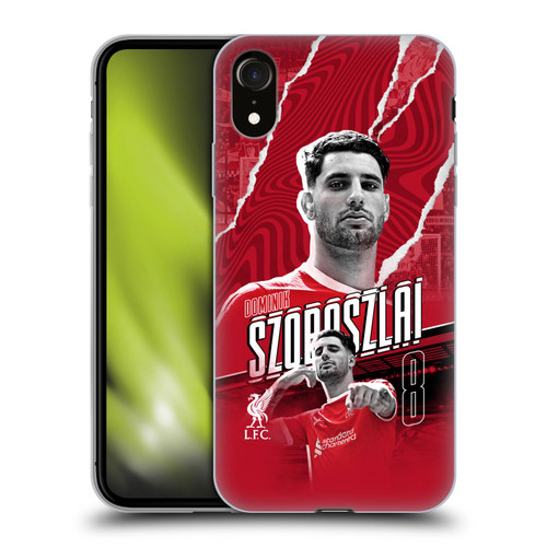 Liverpool Football Club 2023/24 First Team Dominik Szoboszlai Soft Gel Case for Apple iPhone XR