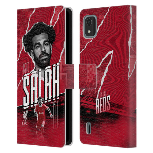 Liverpool Football Club 2023/24 First Team Mohamed Salah Leather Book Wallet Case Cover For Nokia C2 2nd Edition