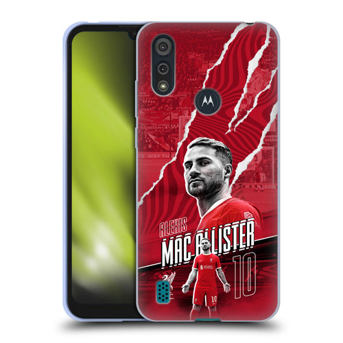 Liverpool Football Club 2023/24 First Team Alexis Mac Allister Soft Gel Case for Motorola Moto E6s (2020)