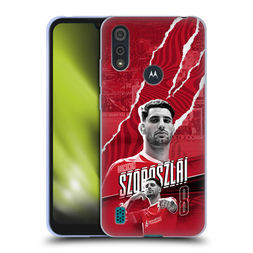 Liverpool Football Club 2023/24 First Team Dominik Szoboszlai Soft Gel Case for Motorola Moto E6s (2020)