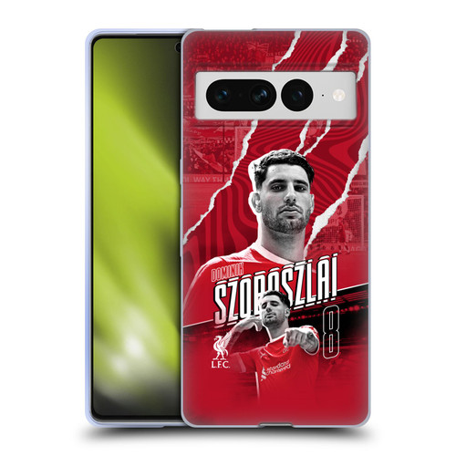 Liverpool Football Club 2023/24 First Team Dominik Szoboszlai Soft Gel Case for Google Pixel 7 Pro