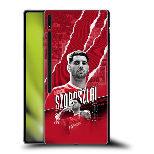 Liverpool Football Club 2023/24 First Team Dominik Szoboszlai Soft Gel Case for Samsung Galaxy Tab S8 Ultra