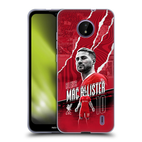 Liverpool Football Club 2023/24 First Team Alexis Mac Allister Soft Gel Case for Nokia C10 / C20