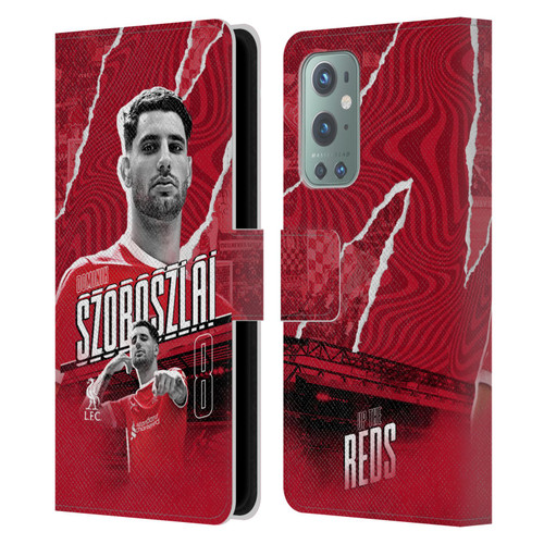 Liverpool Football Club 2023/24 First Team Dominik Szoboszlai Leather Book Wallet Case Cover For OnePlus 9