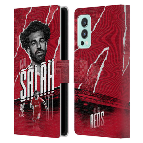 Liverpool Football Club 2023/24 First Team Mohamed Salah Leather Book Wallet Case Cover For OnePlus Nord 2 5G