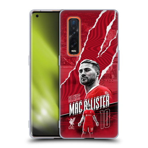 Liverpool Football Club 2023/24 First Team Alexis Mac Allister Soft Gel Case for OPPO Find X2 Pro 5G