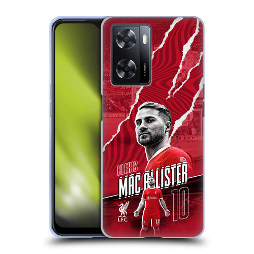 Liverpool Football Club 2023/24 First Team Alexis Mac Allister Soft Gel Case for OPPO A57s