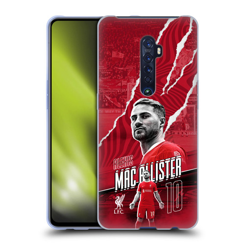Liverpool Football Club 2023/24 First Team Alexis Mac Allister Soft Gel Case for OPPO Reno 2