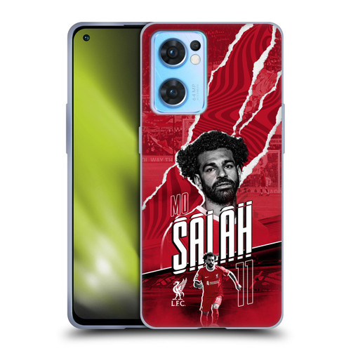 Liverpool Football Club 2023/24 First Team Mohamed Salah Soft Gel Case for OPPO Reno7 5G / Find X5 Lite