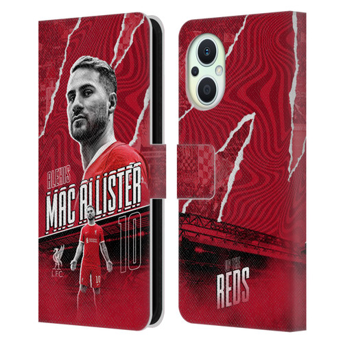 Liverpool Football Club 2023/24 First Team Alexis Mac Allister Leather Book Wallet Case Cover For OPPO Reno8 Lite